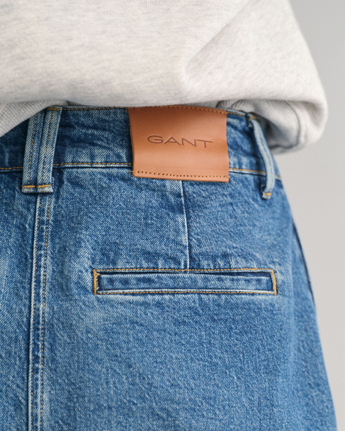 Jupe en denim fendue