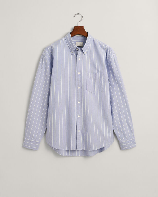 Chemise relaxed fit en coton Oxford Heritage à rayures