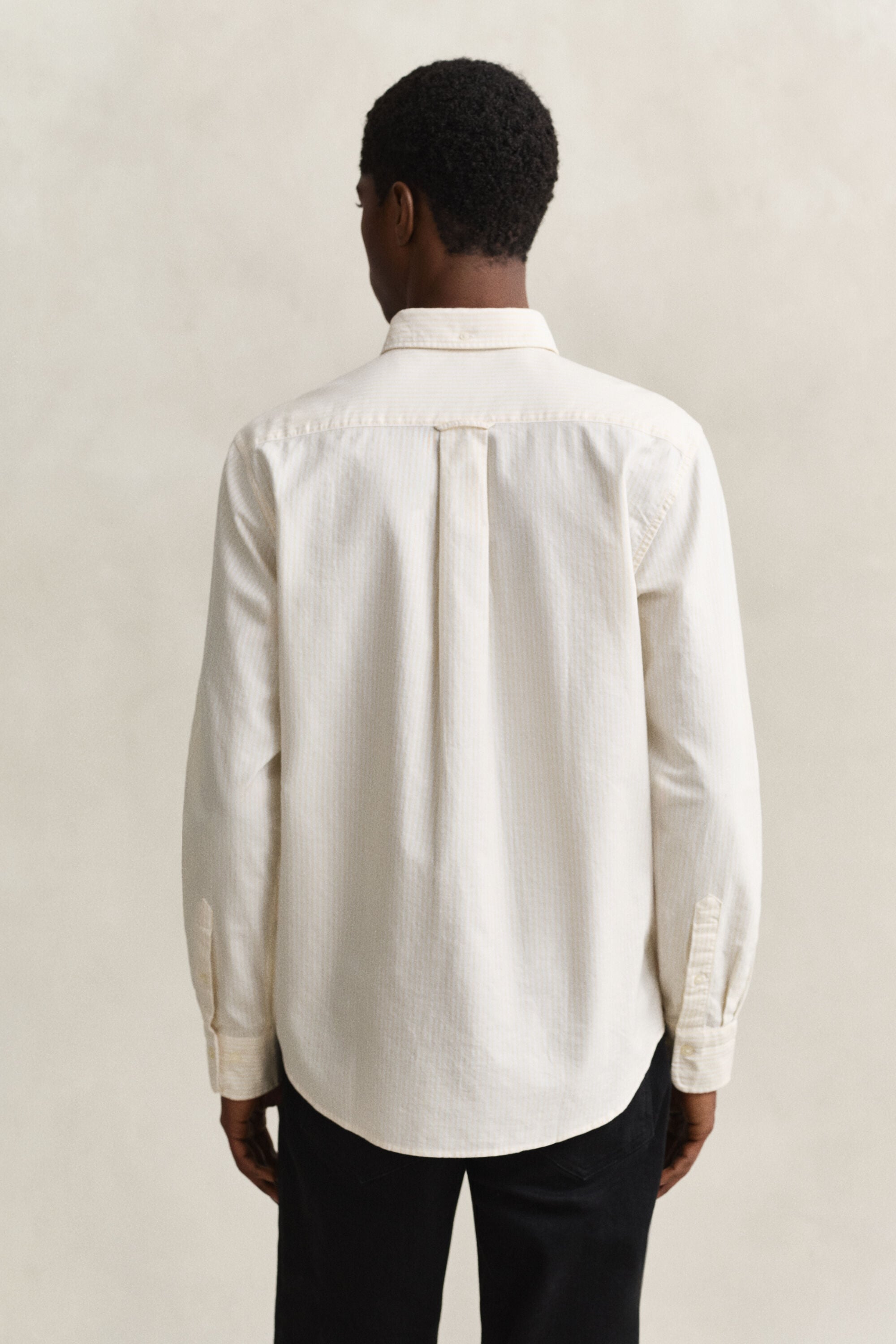 Chemise en coton Oxford classique à rayures Banker