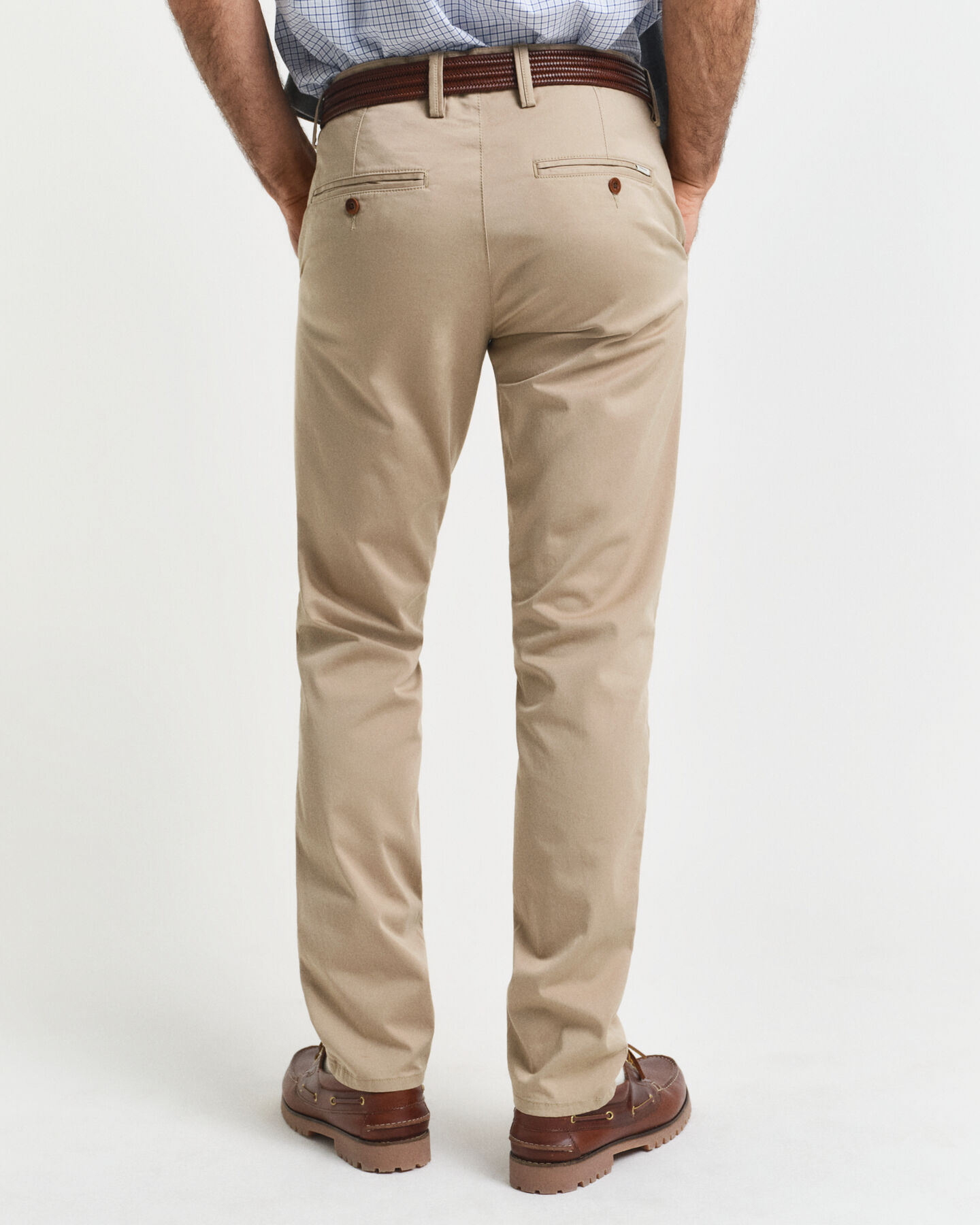 Pantalon chino coupe slim en sergé