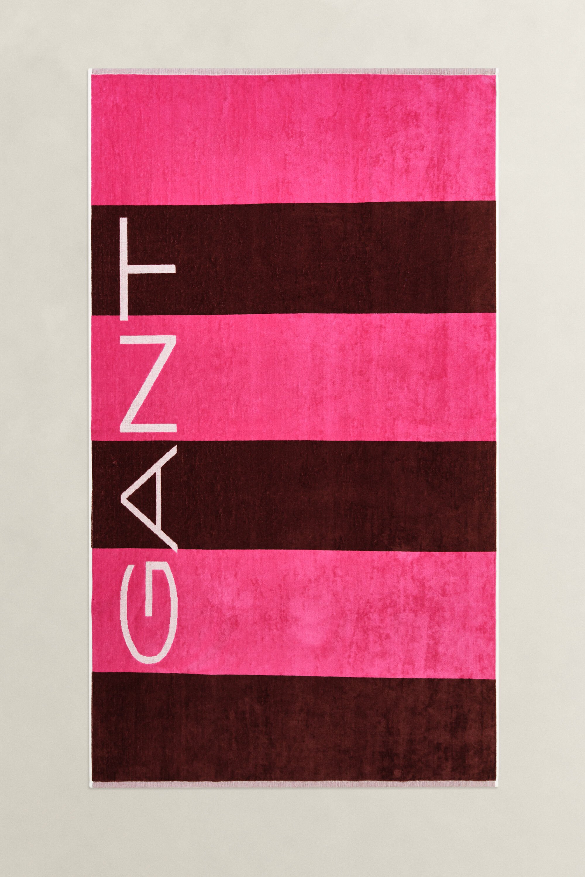 Serviette de plage à rayures en colour-block