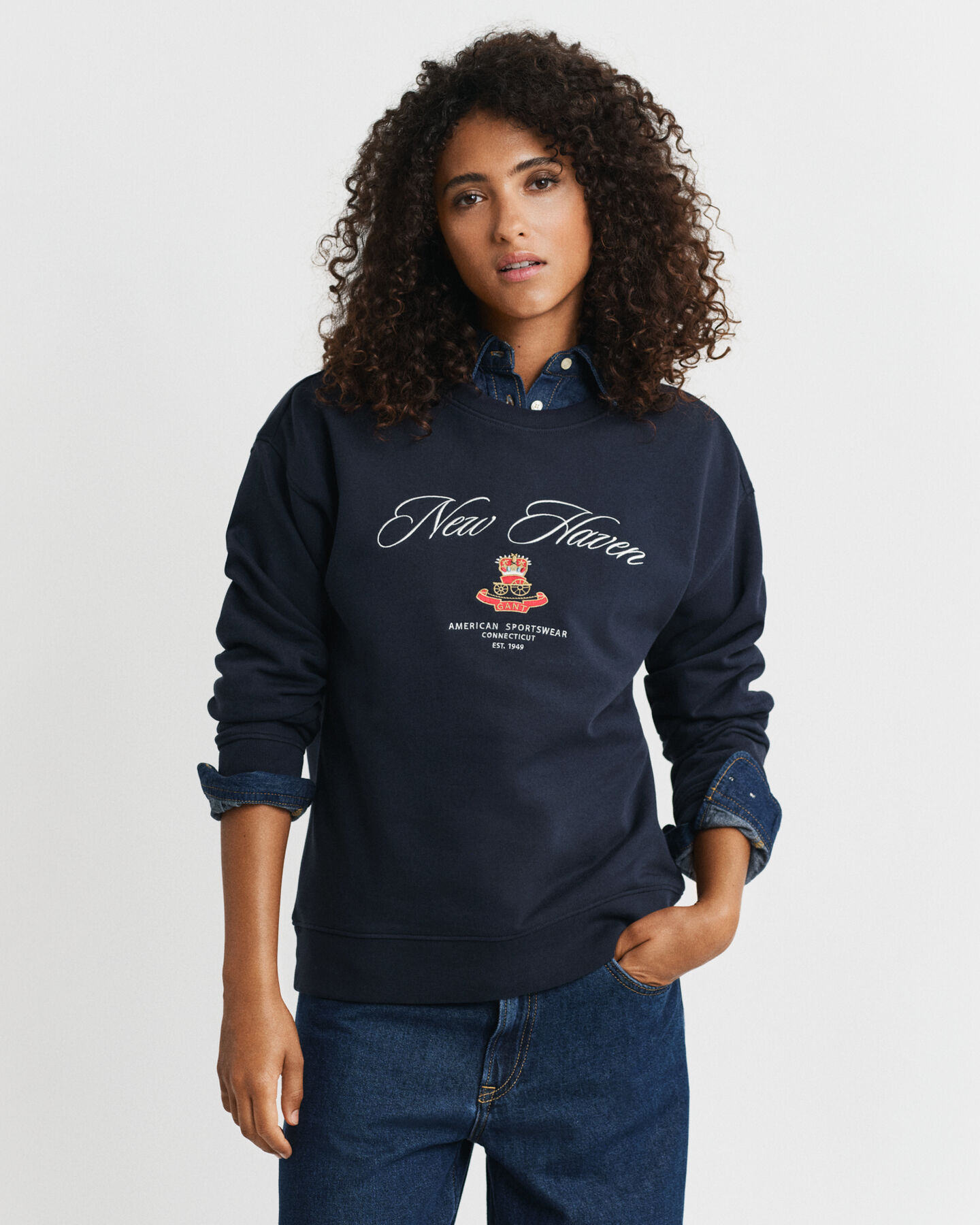 Sweat-shirt col rond Crest Graphic