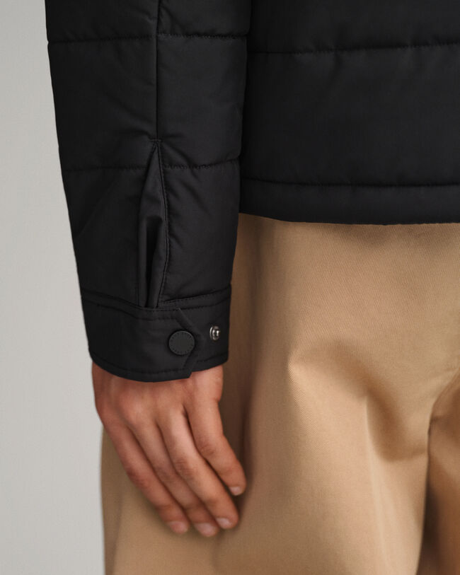 Veste Windcheater matelass&eacute;e en lignes parall&egrave;les