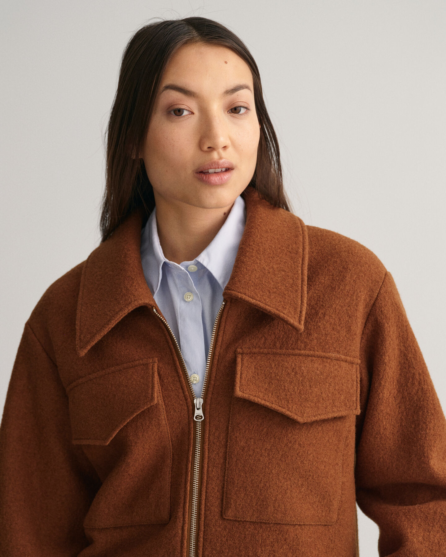 Veste zipp&eacute;e Boucl&eacute;