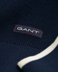 Pull ras du cou en coton côtelé