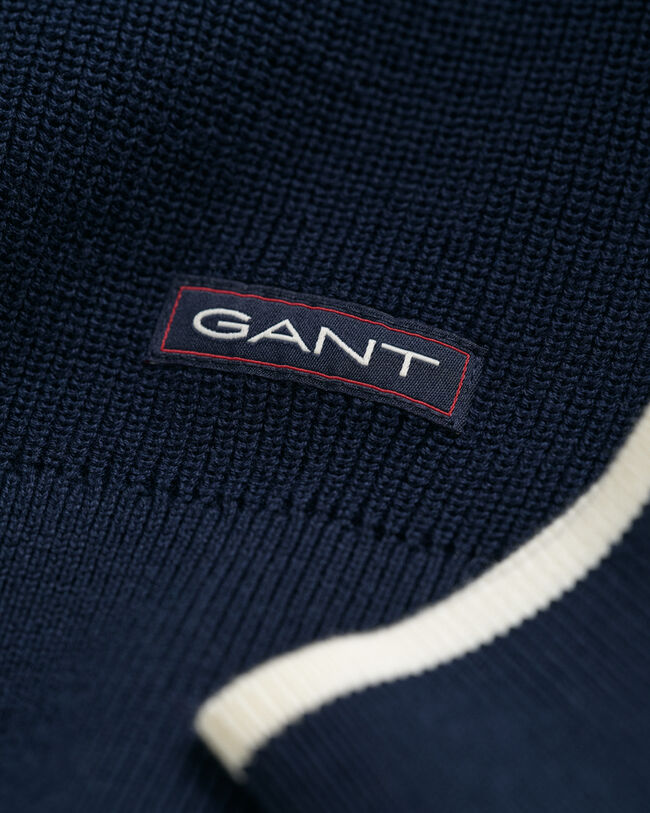 Pull ras du cou en coton côtelé