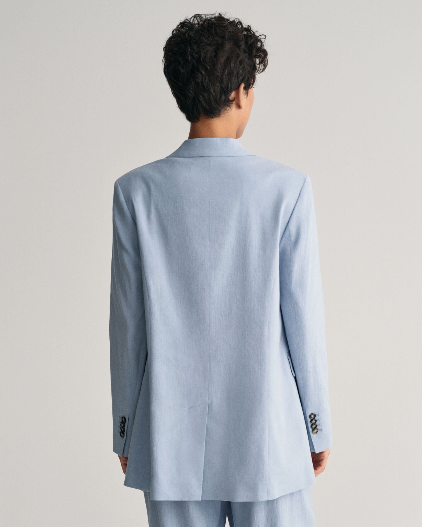 Veste blazer en lin stretch regular fit