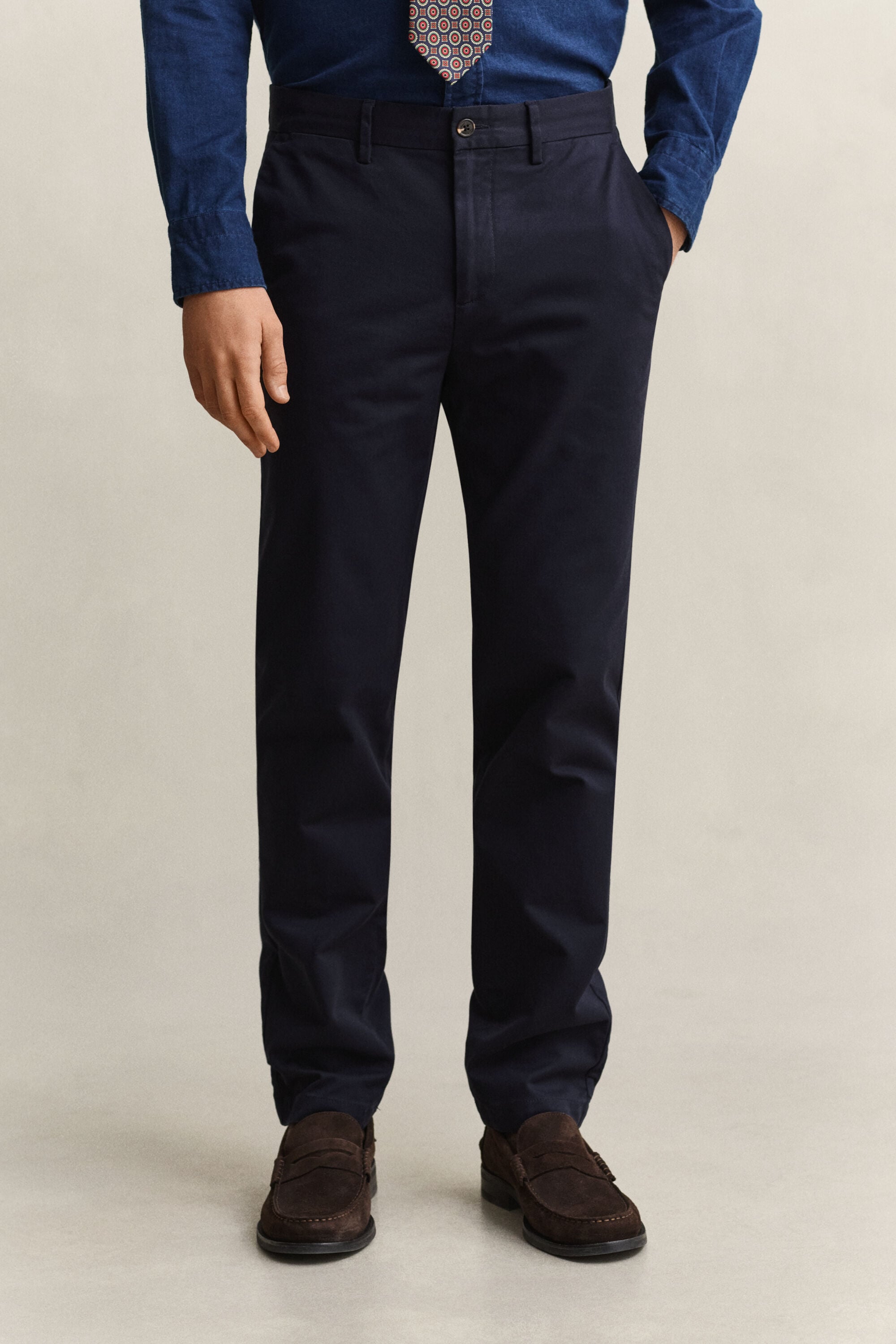 Pantalon chino slim élégant