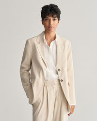 Veste blazer en lin stretch regular fit