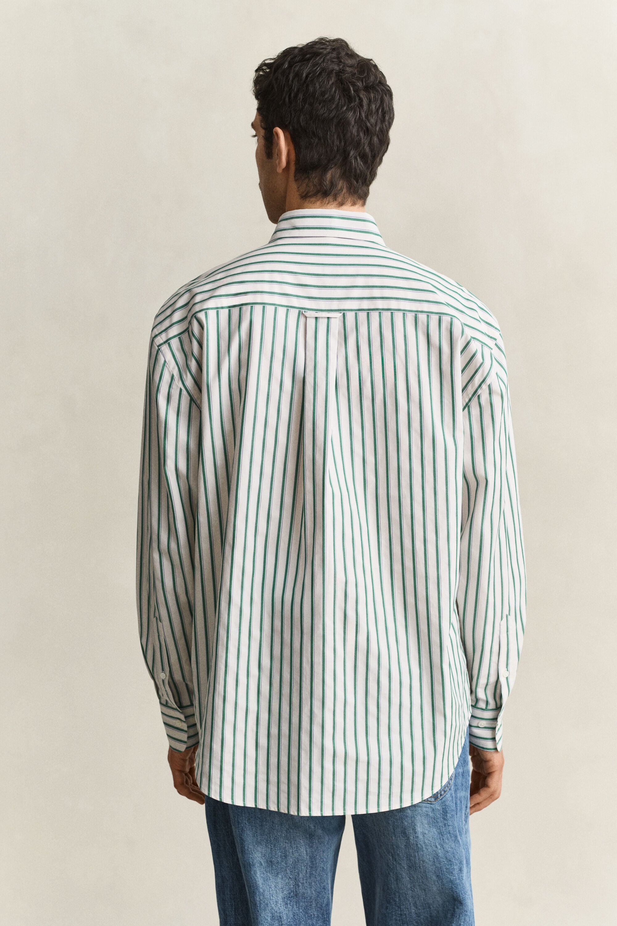 Chemise à rayures dobby