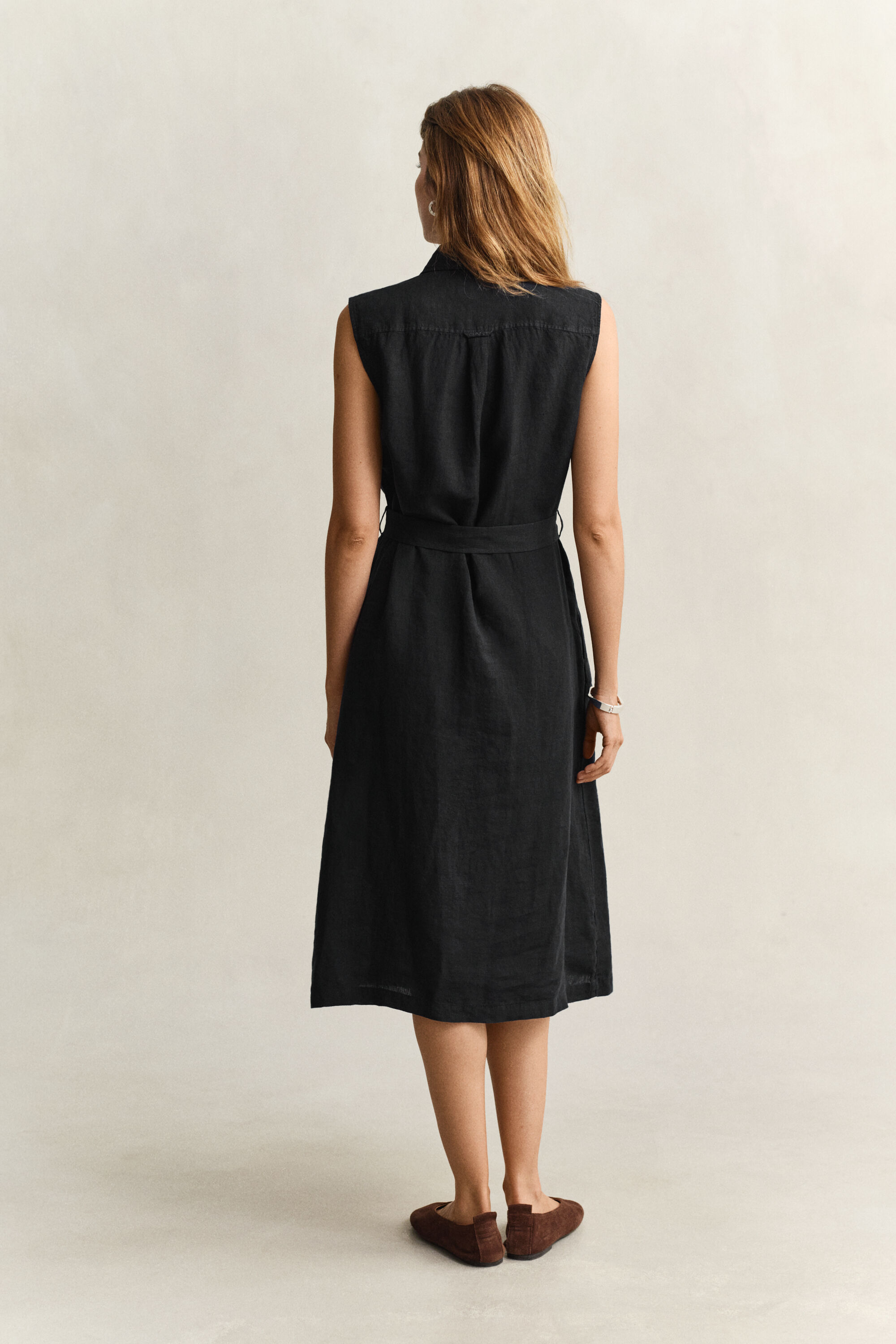 Robe sans manches en lin