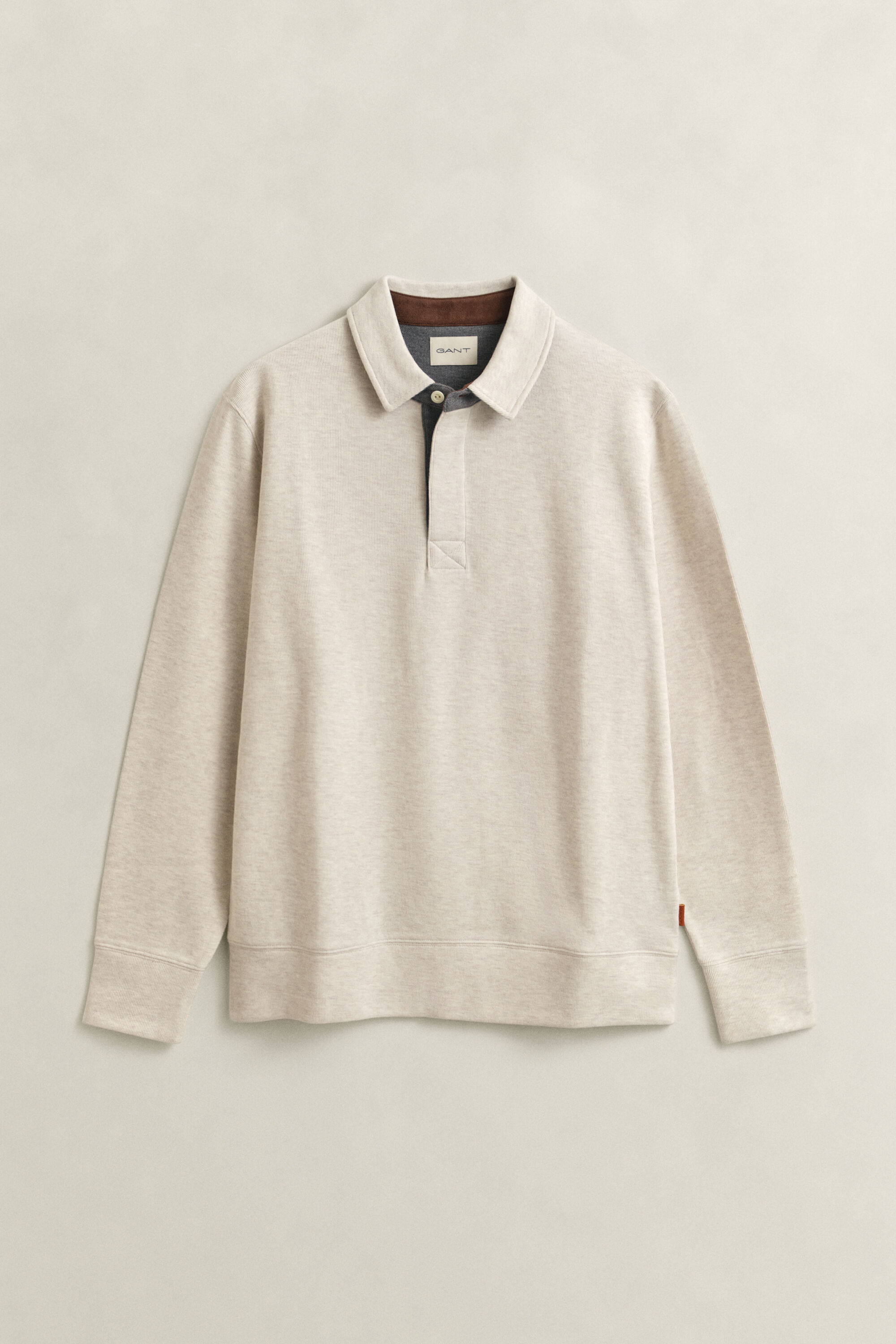 Sweat-shirt léger style polo Sacker Rib