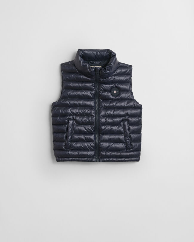 Doudoune sans manches brillante légère rembourrée de duvet Enfant