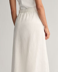 Jupe midi en lin mélangé