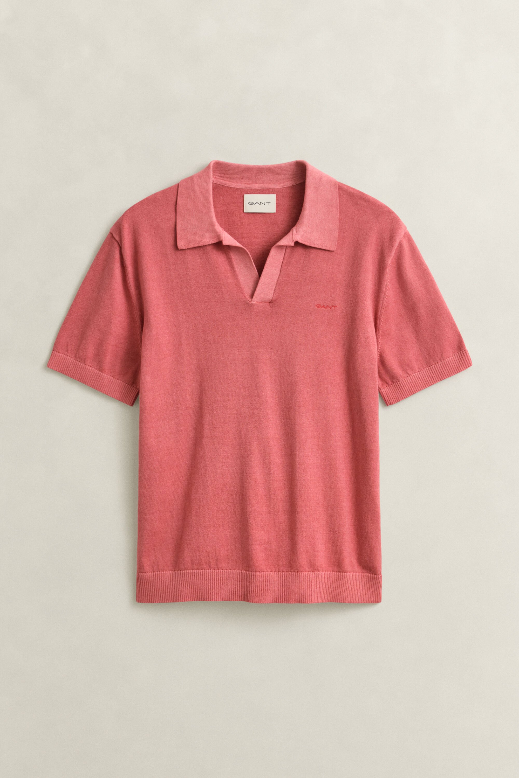 Pull façon polo effet délavé