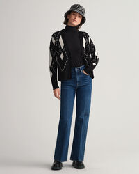 Cardigan col V Argyle