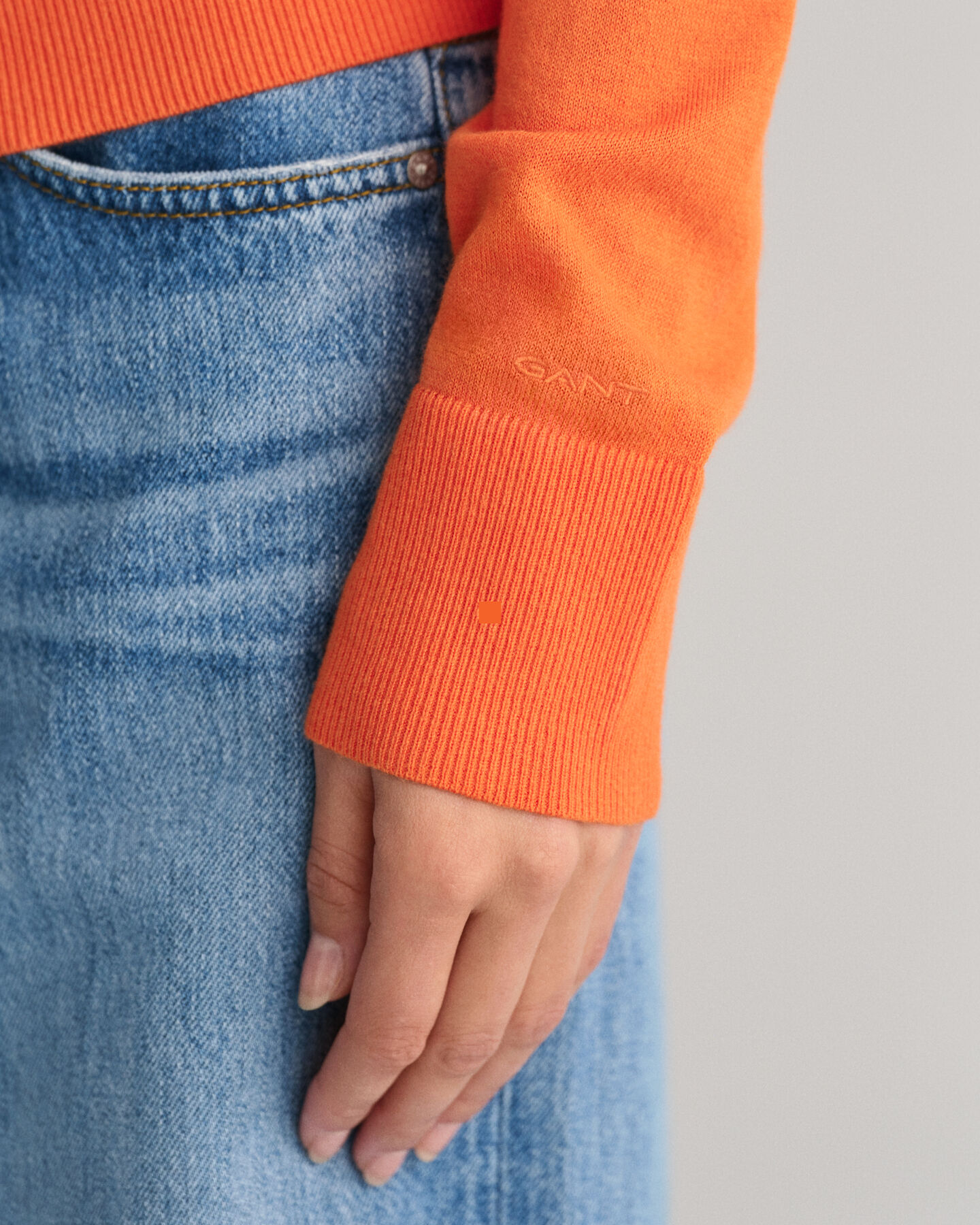 Pull col V en maille fine