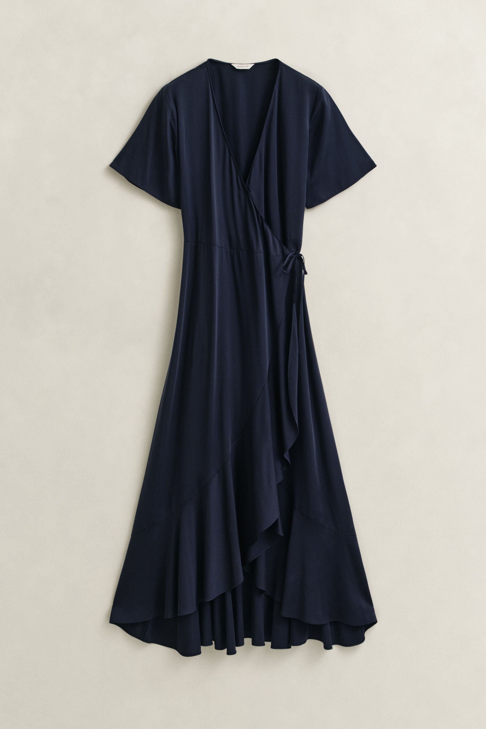 Robe portefeuille à volants