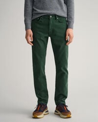 Jean regular fit en serg&eacute; doux Arley