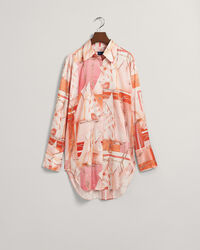 Chemise relaxed fit en soie à imprimé Sailing