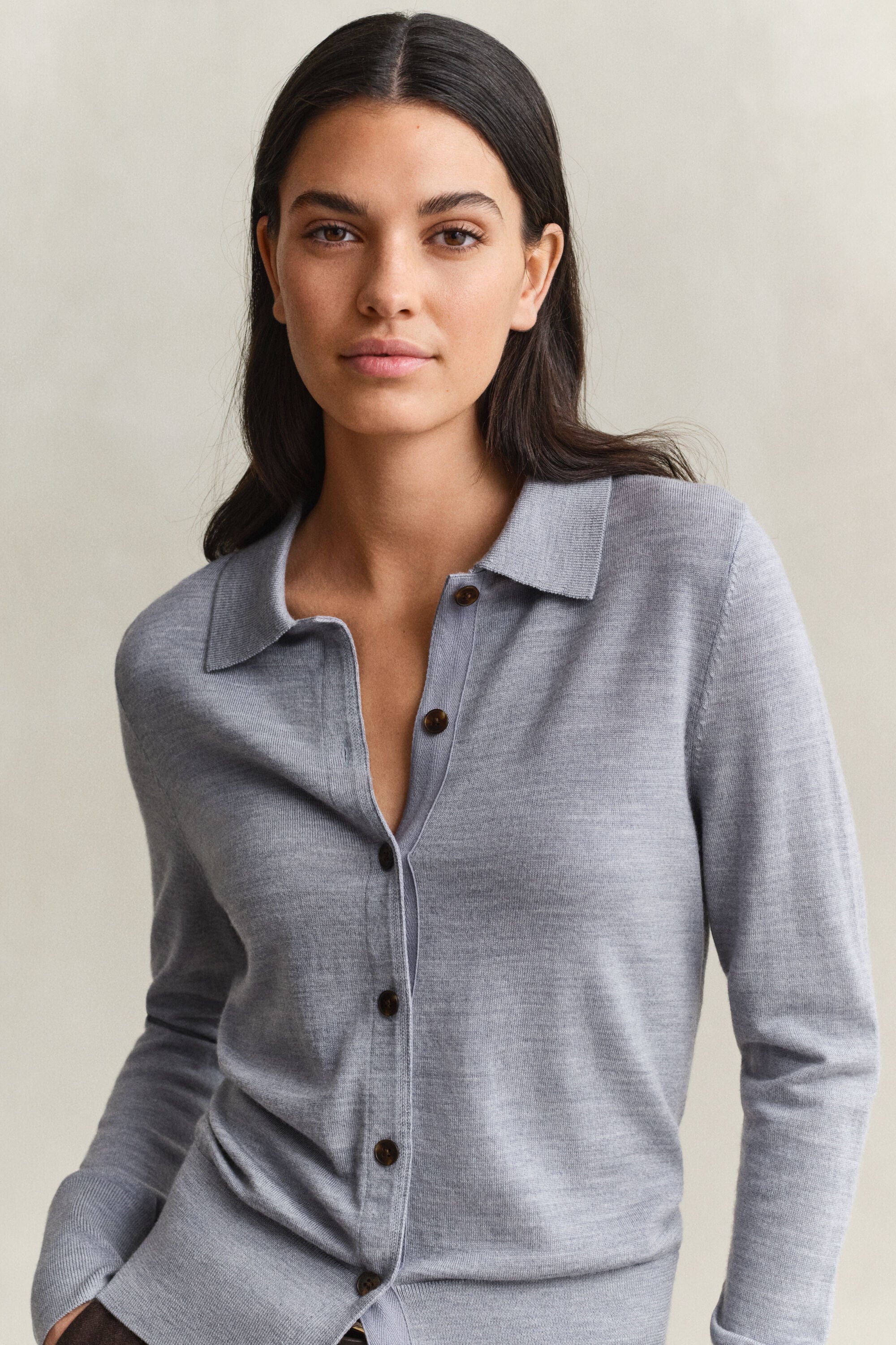 Cardigan en laine mérinos extra-fine