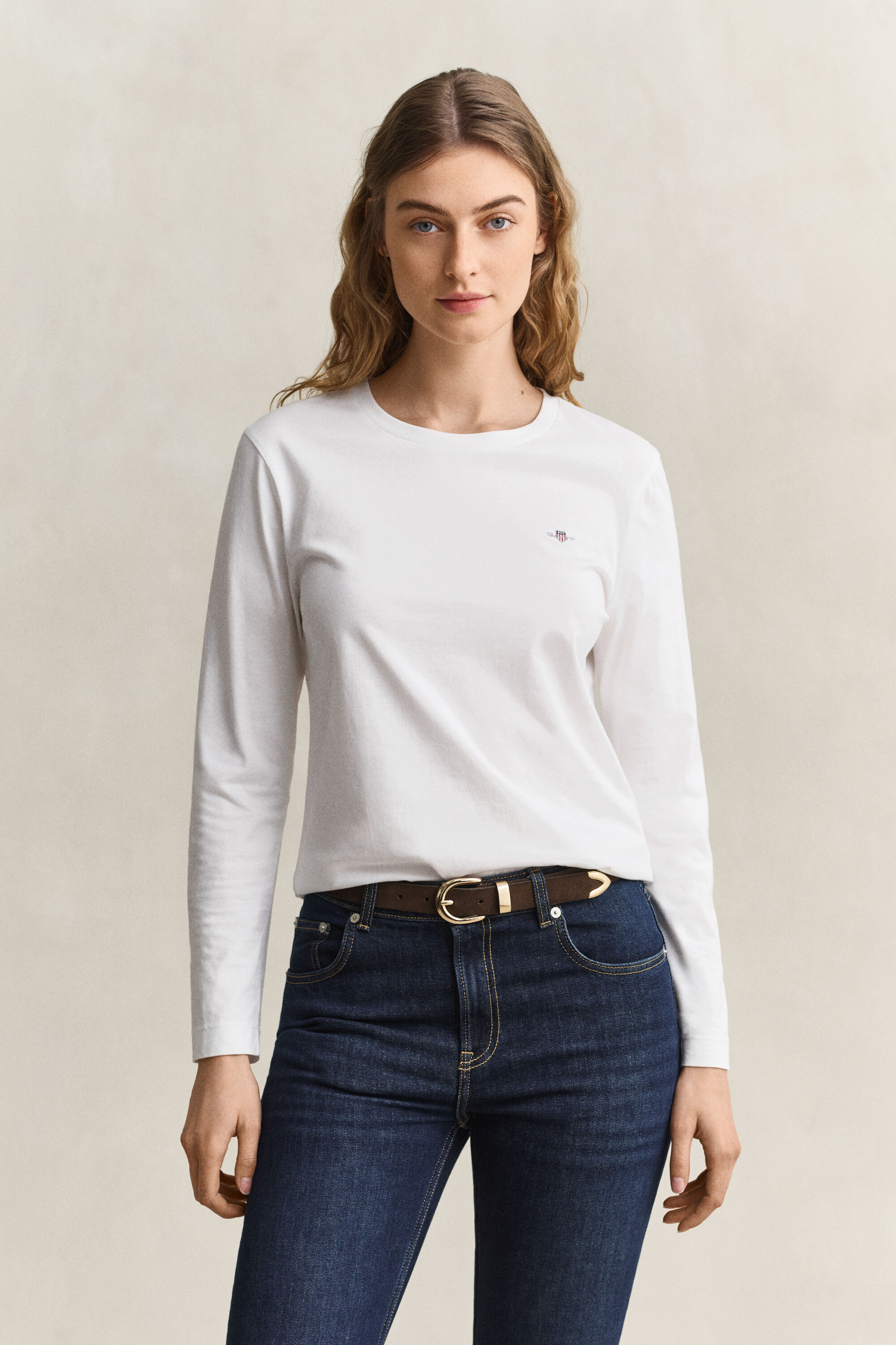 T-shirt à manches longues avec écusson