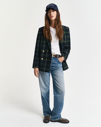 Veste blazer de costume regular fit à carreaux