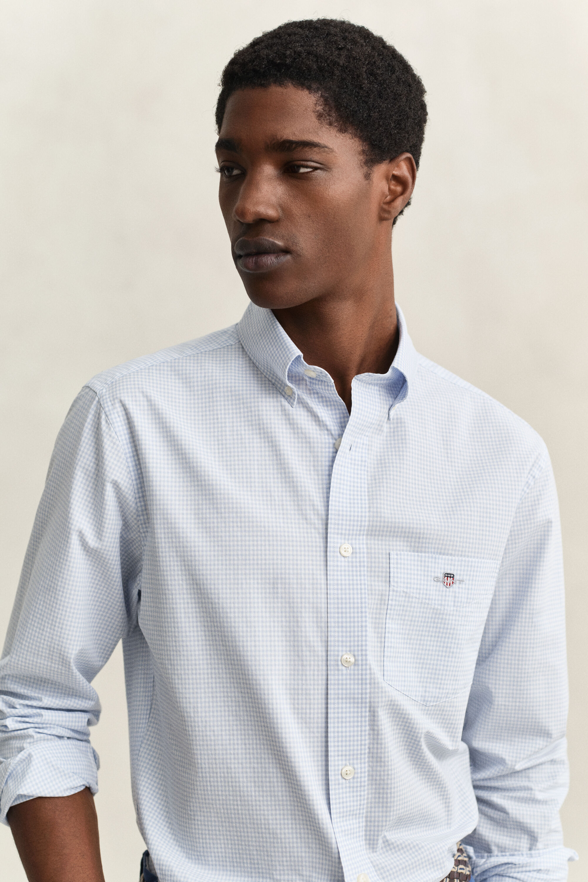 Chemise vichy en popeline classique