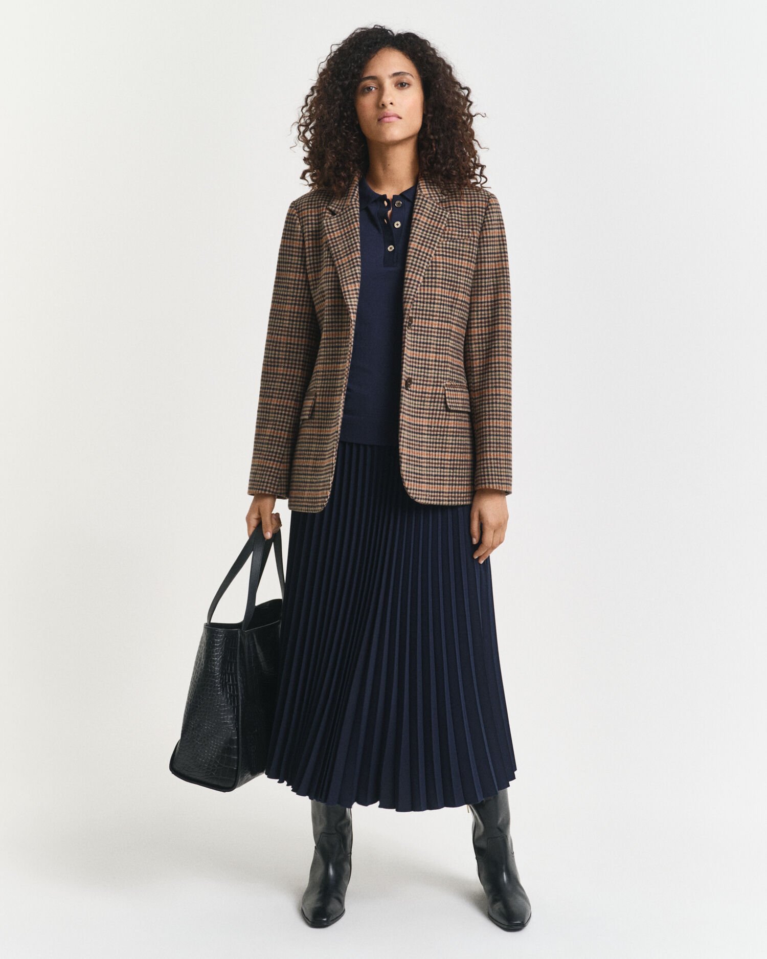 Polo boutonné sans coutures à manches longues