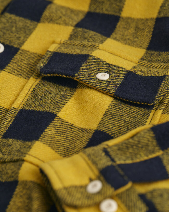 Surchemise Buffalo en laine m&eacute;lang&eacute;e