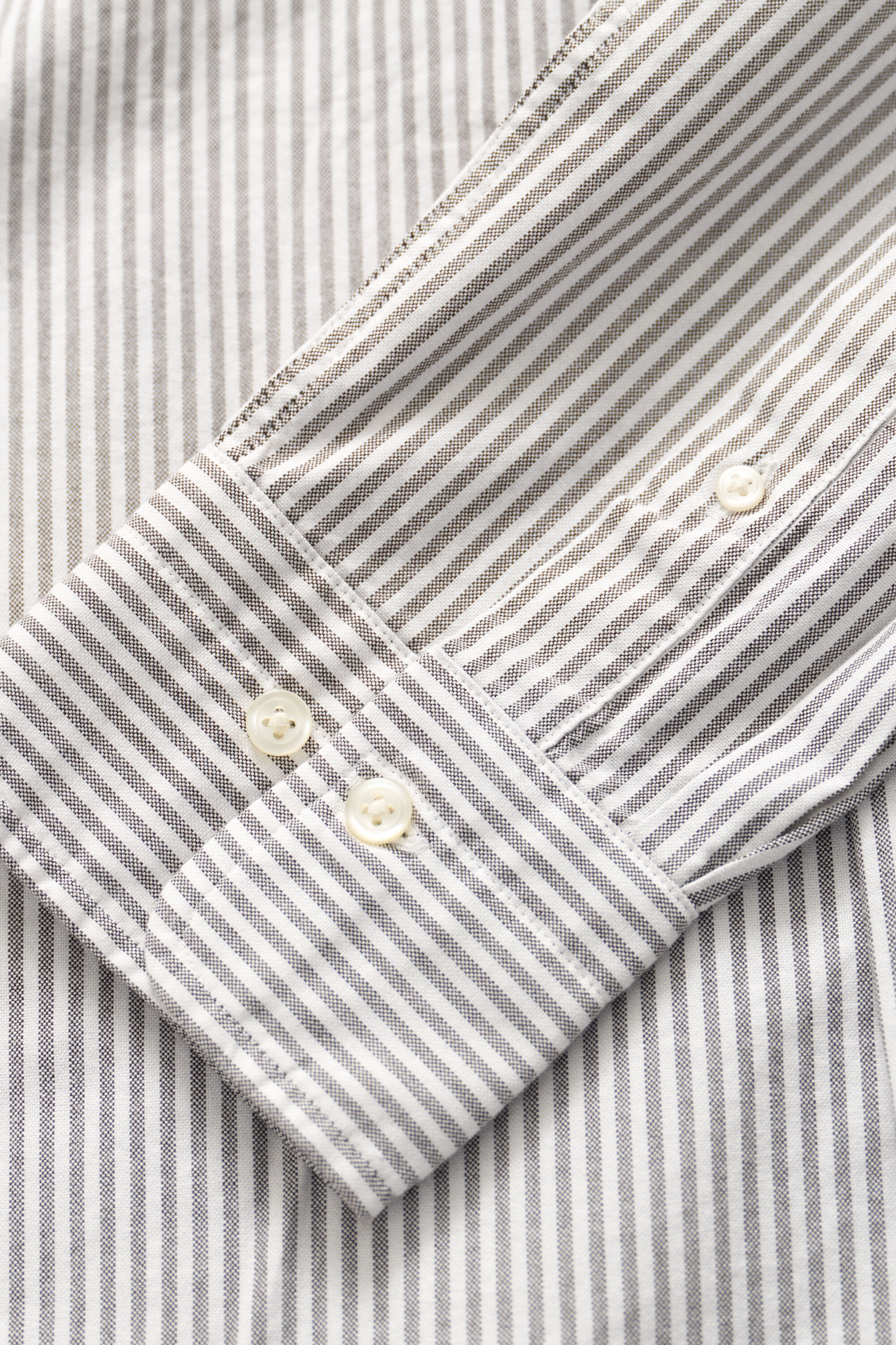 Chemise en coton Oxford regular classique à rayures