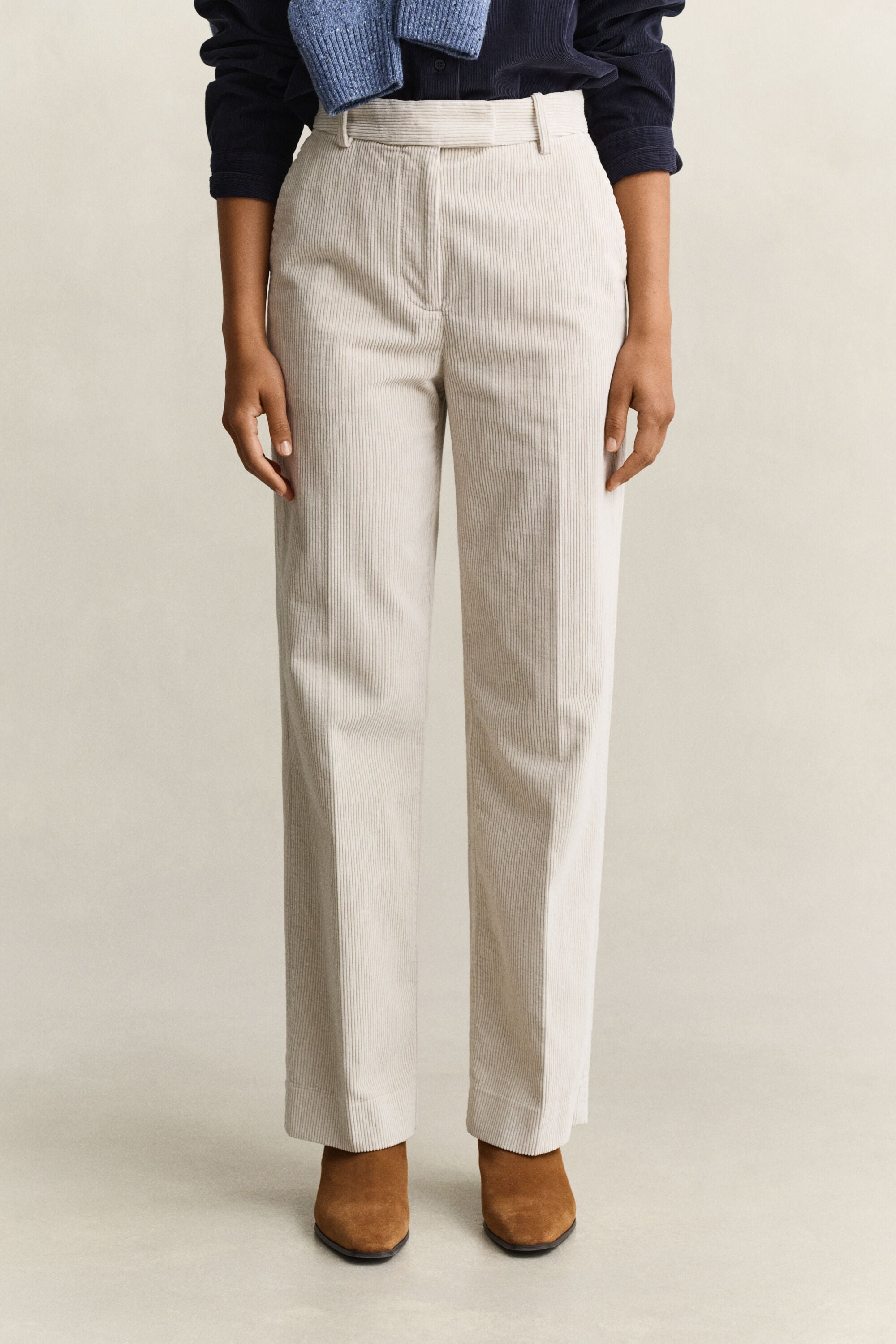 Pantalon habillé en velours côtelé