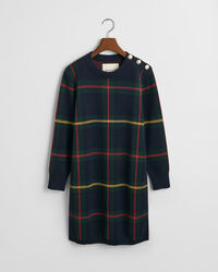 Robe ras du cou à carreaux