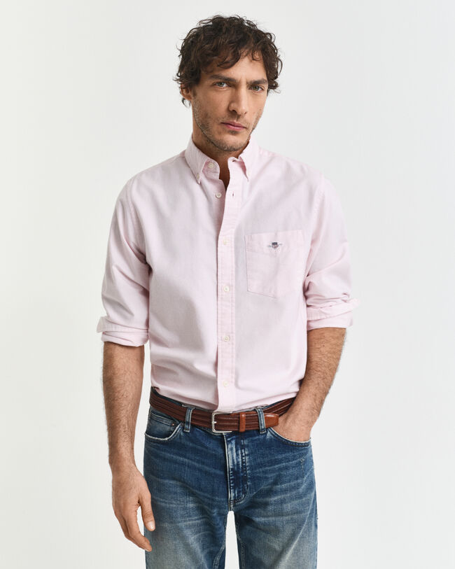 Chemise coupe regular en coton Oxford classique