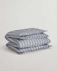 Housse de couette double à rayures Oxford