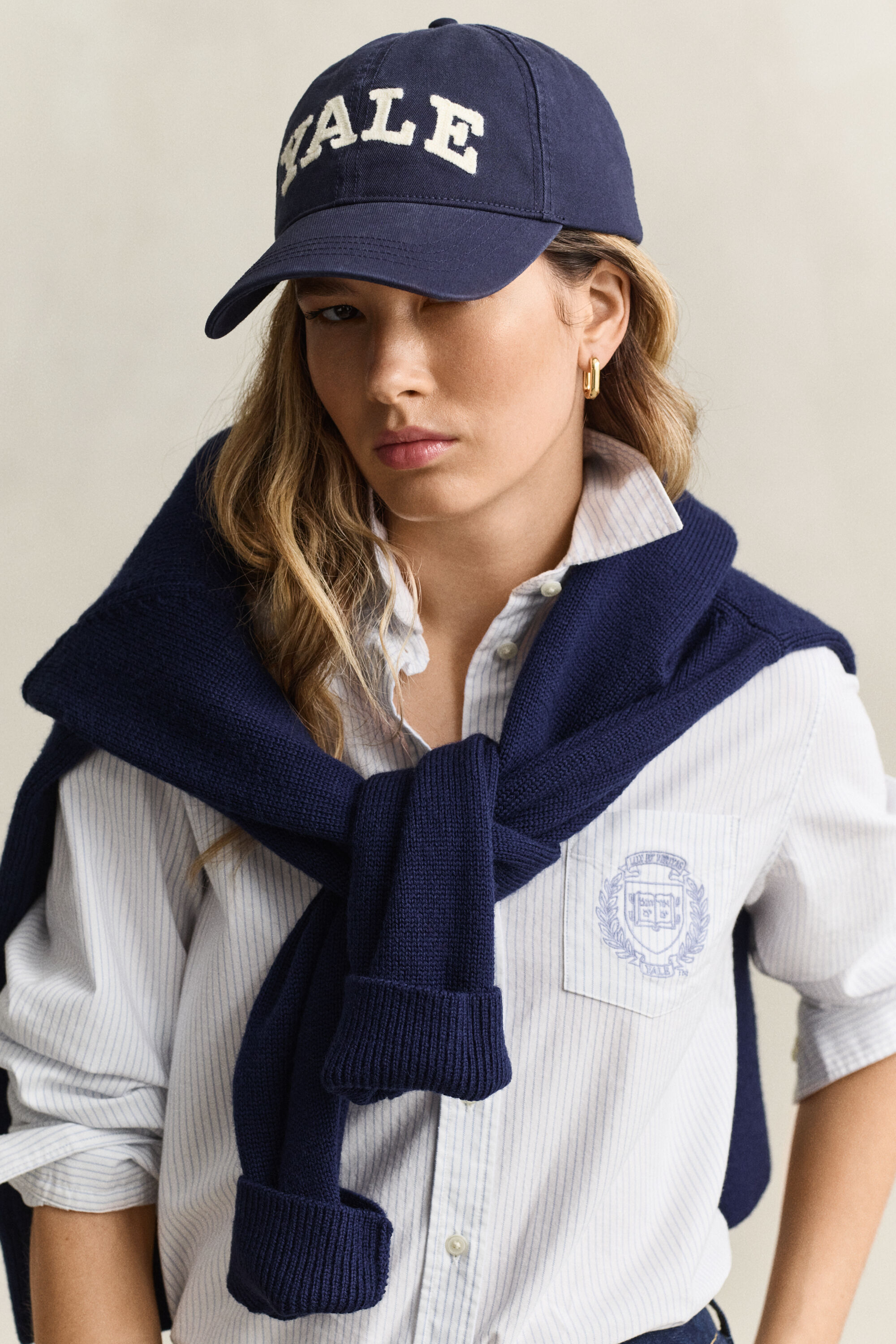 Chemise en coton Oxford à rayures Gant x Yale