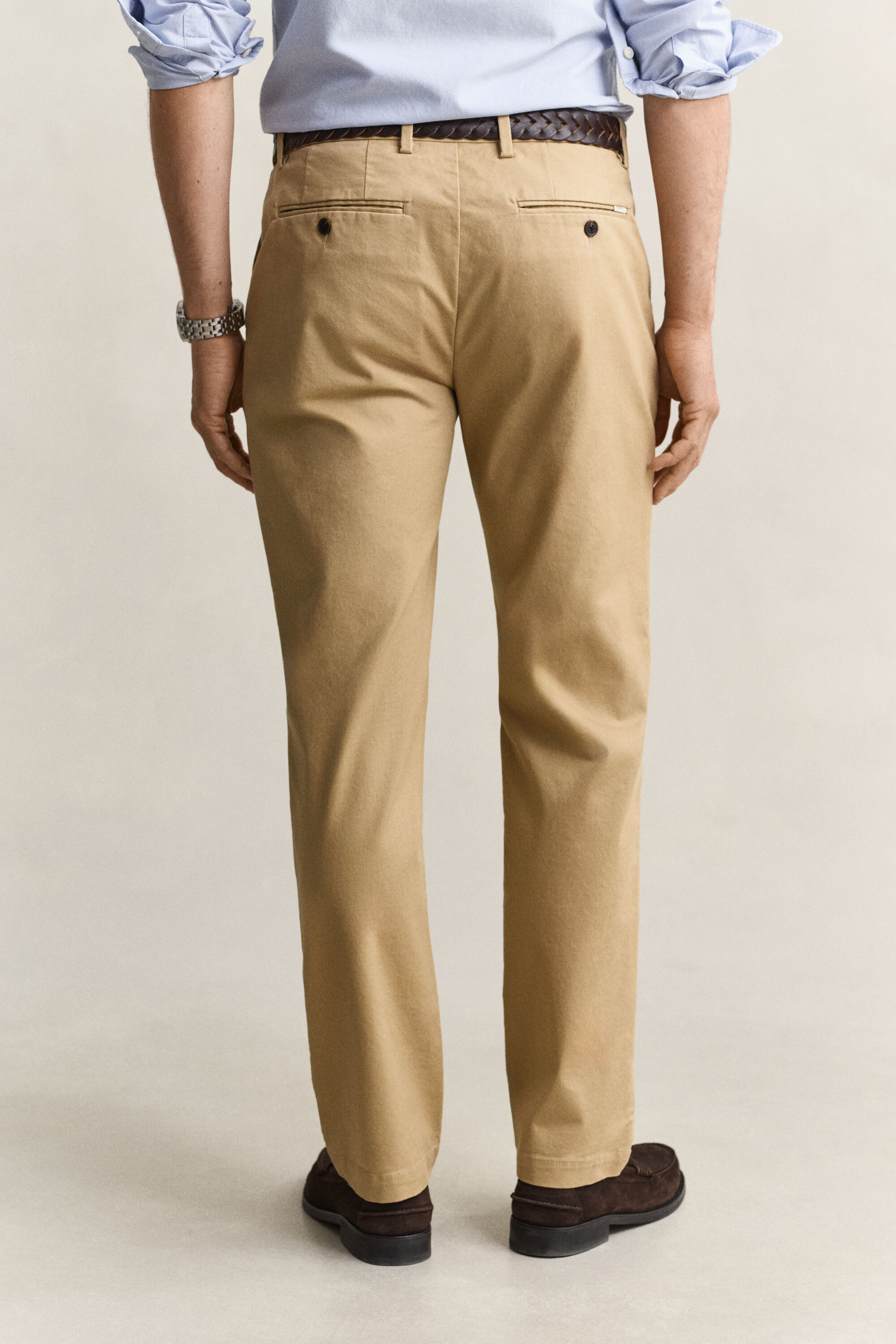 Pantalon chino élégant coupe regular