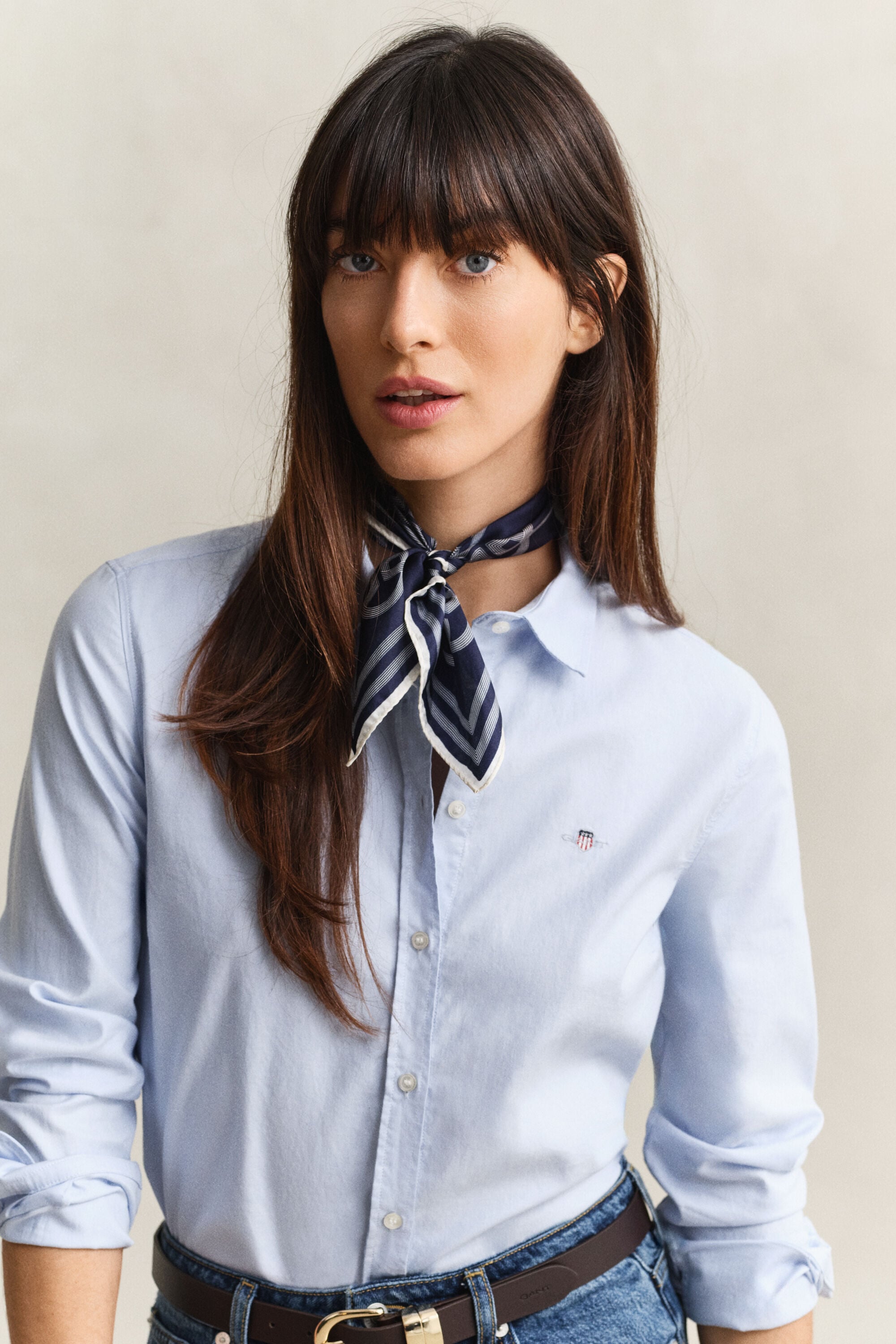 Chemise slim en coton Oxford classique extensible