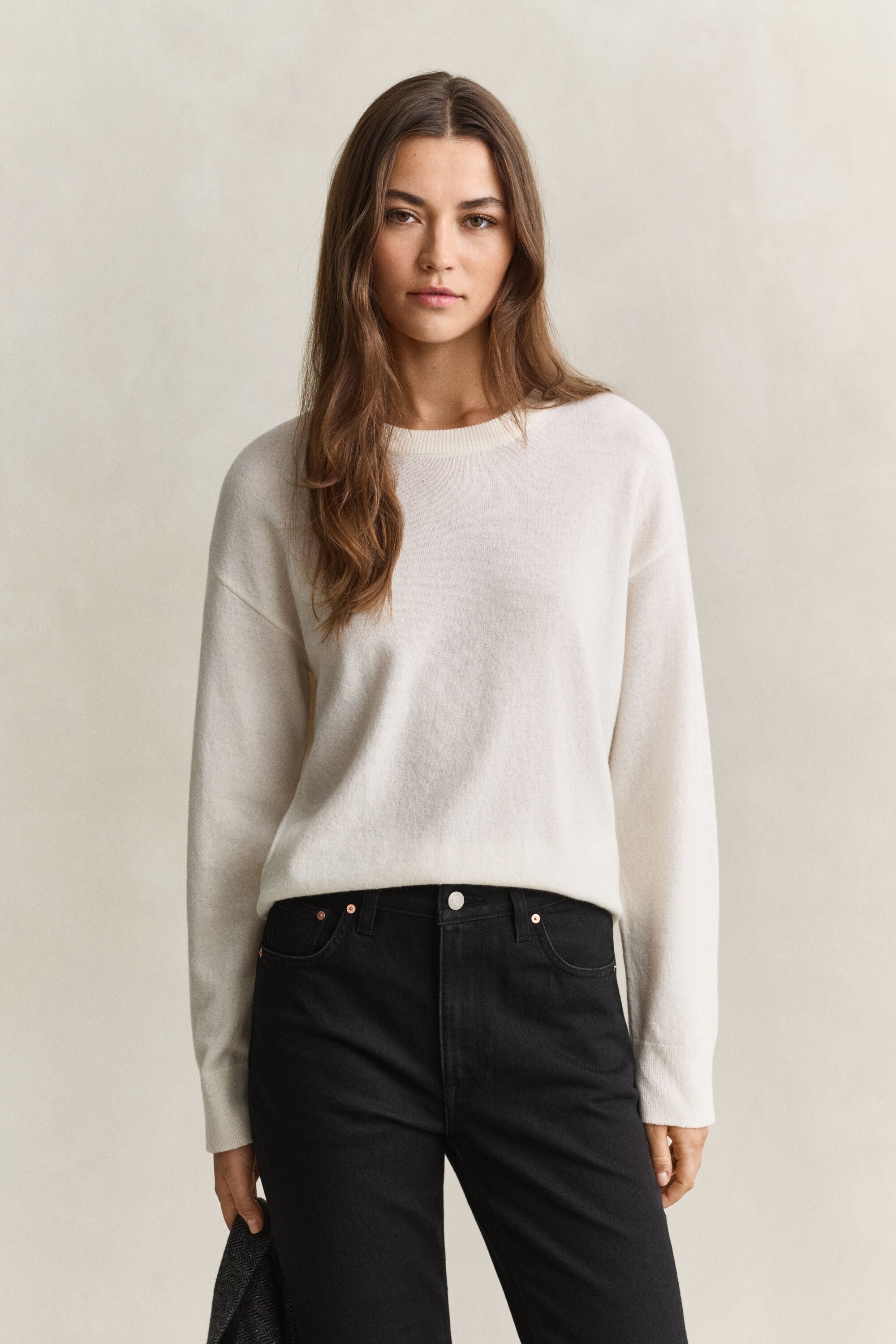Pull col rond en laine d'agneau ultrafine