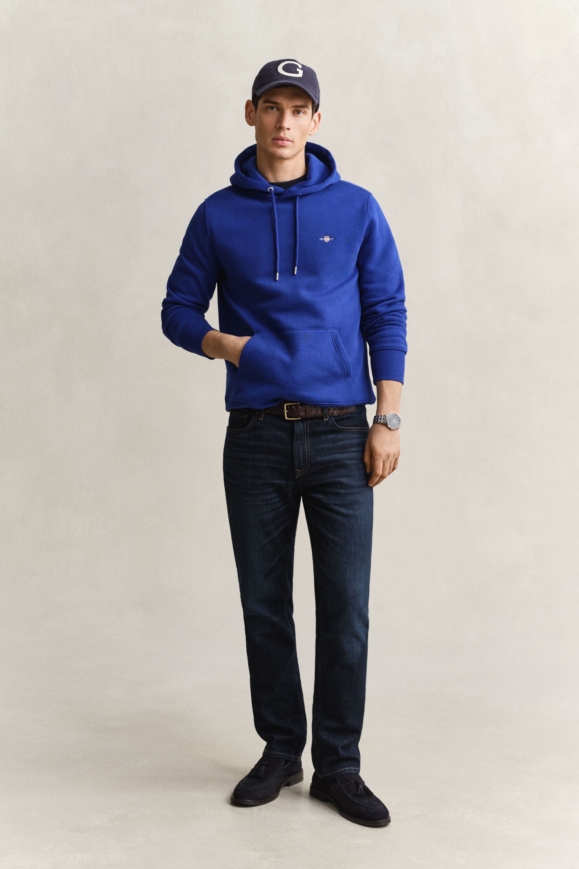 Sweat à capuche avec écusson