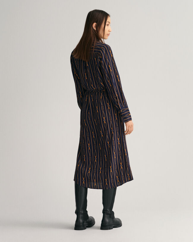 Robe portefeuille regular fit à rayures Rope