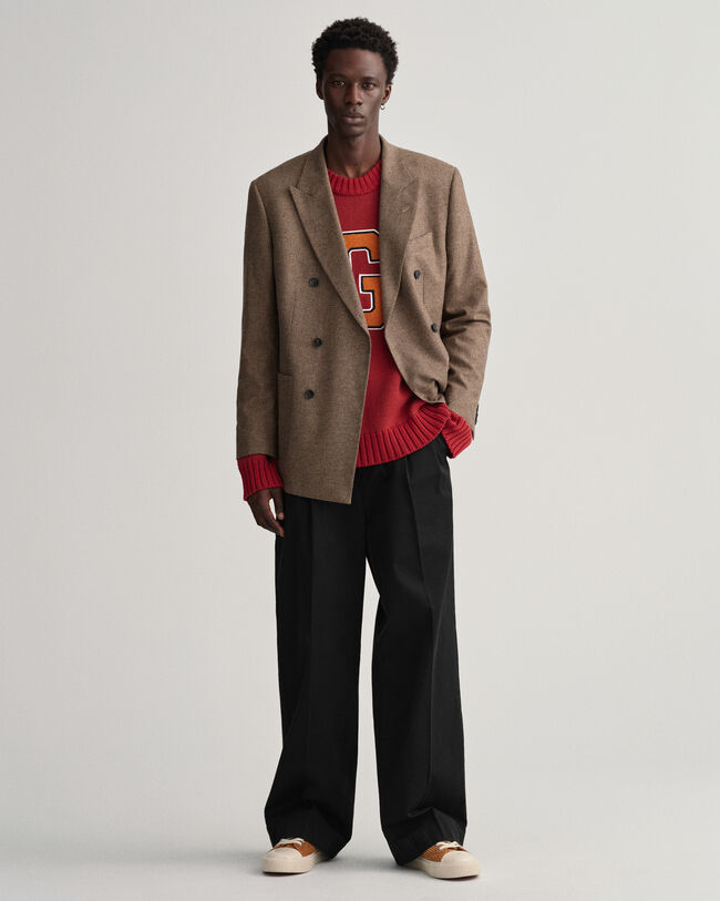 Pull ras du cou ultra-ample style teddy