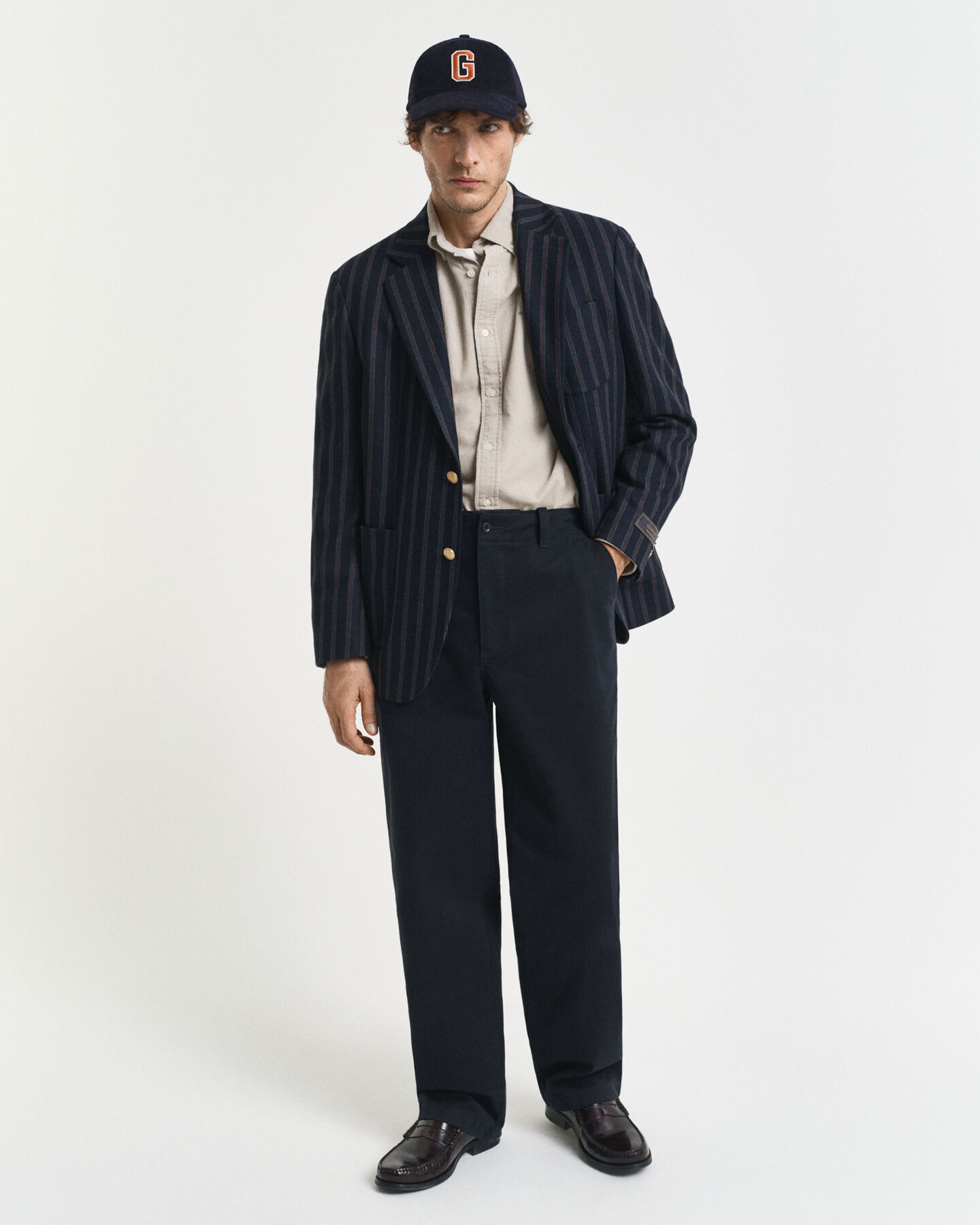 Chemise coupe regular en velours côtelé de coton