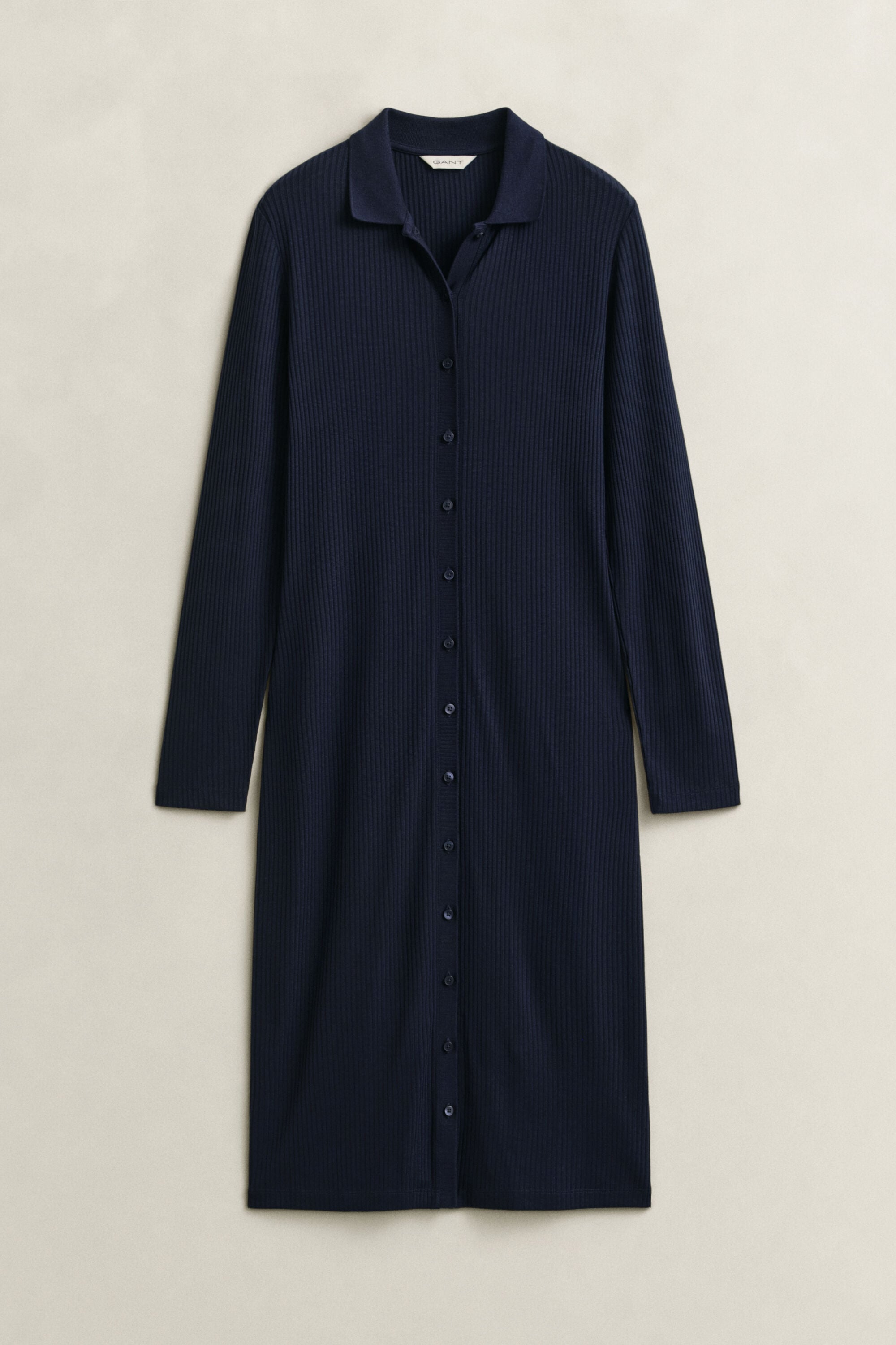 Robe polo coupe slim côtelée
