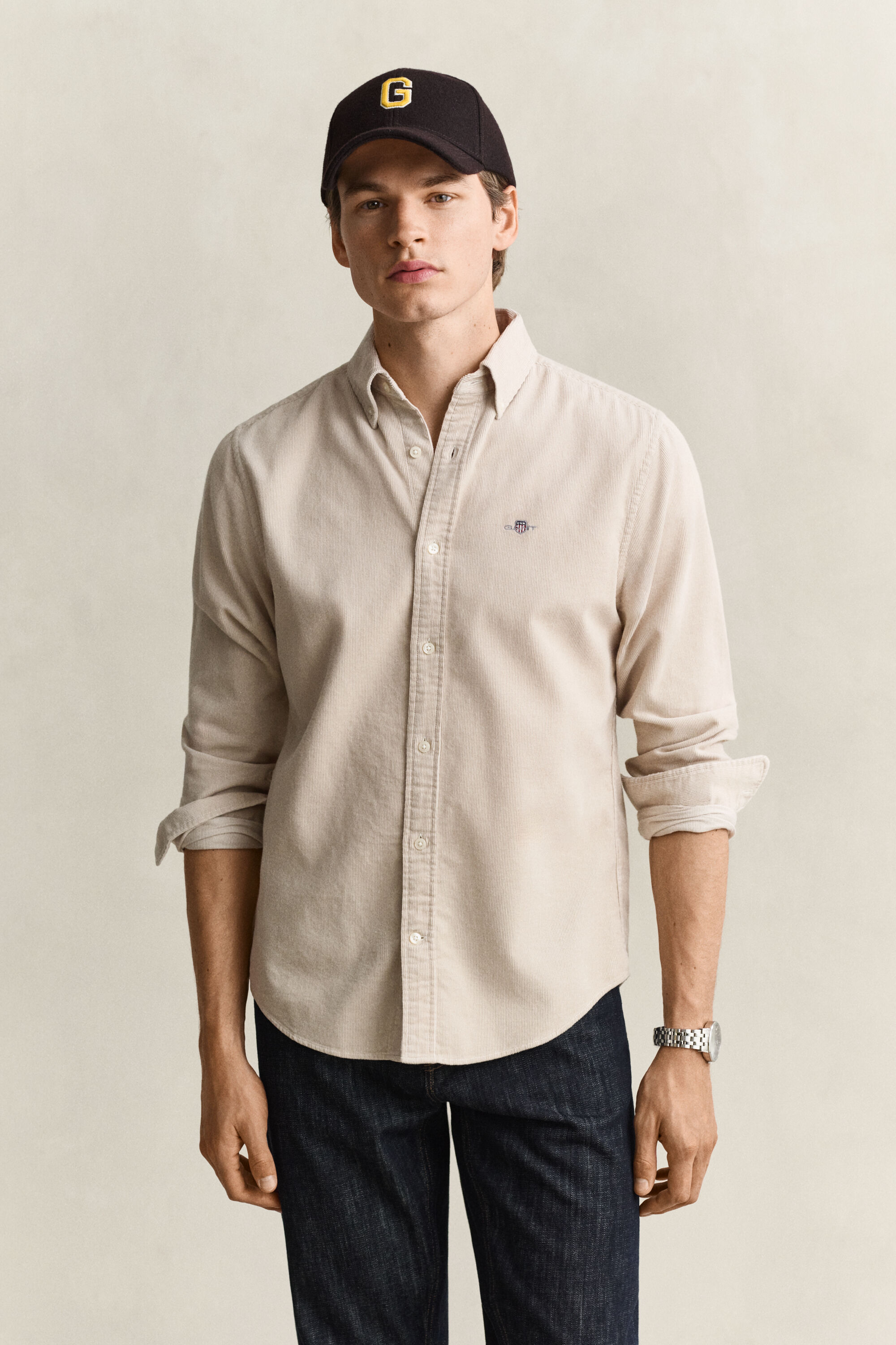 Chemise en velours côtelé