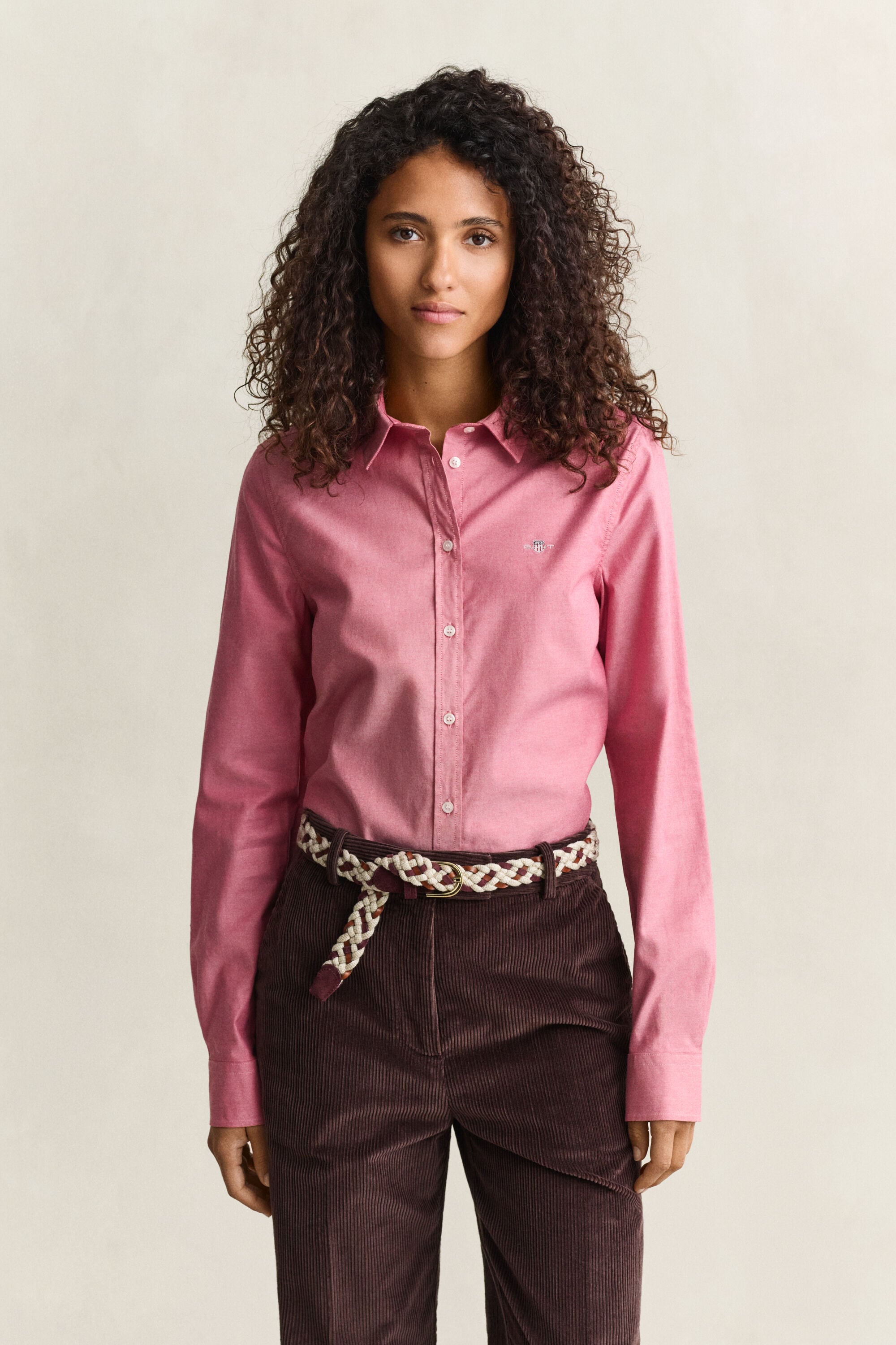 Chemise slim en coton Oxford classique extensible