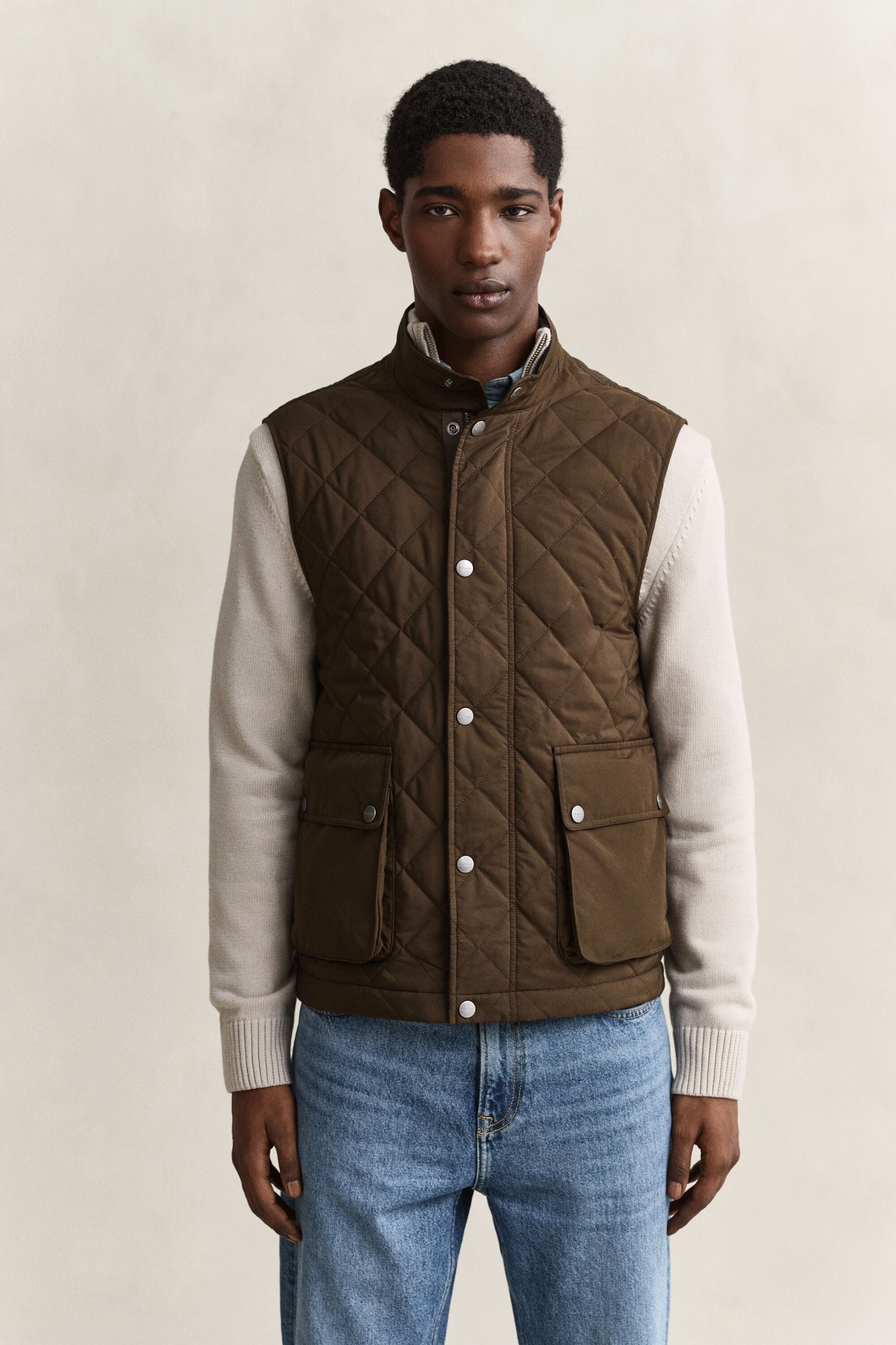 Veste sans manches matelassée