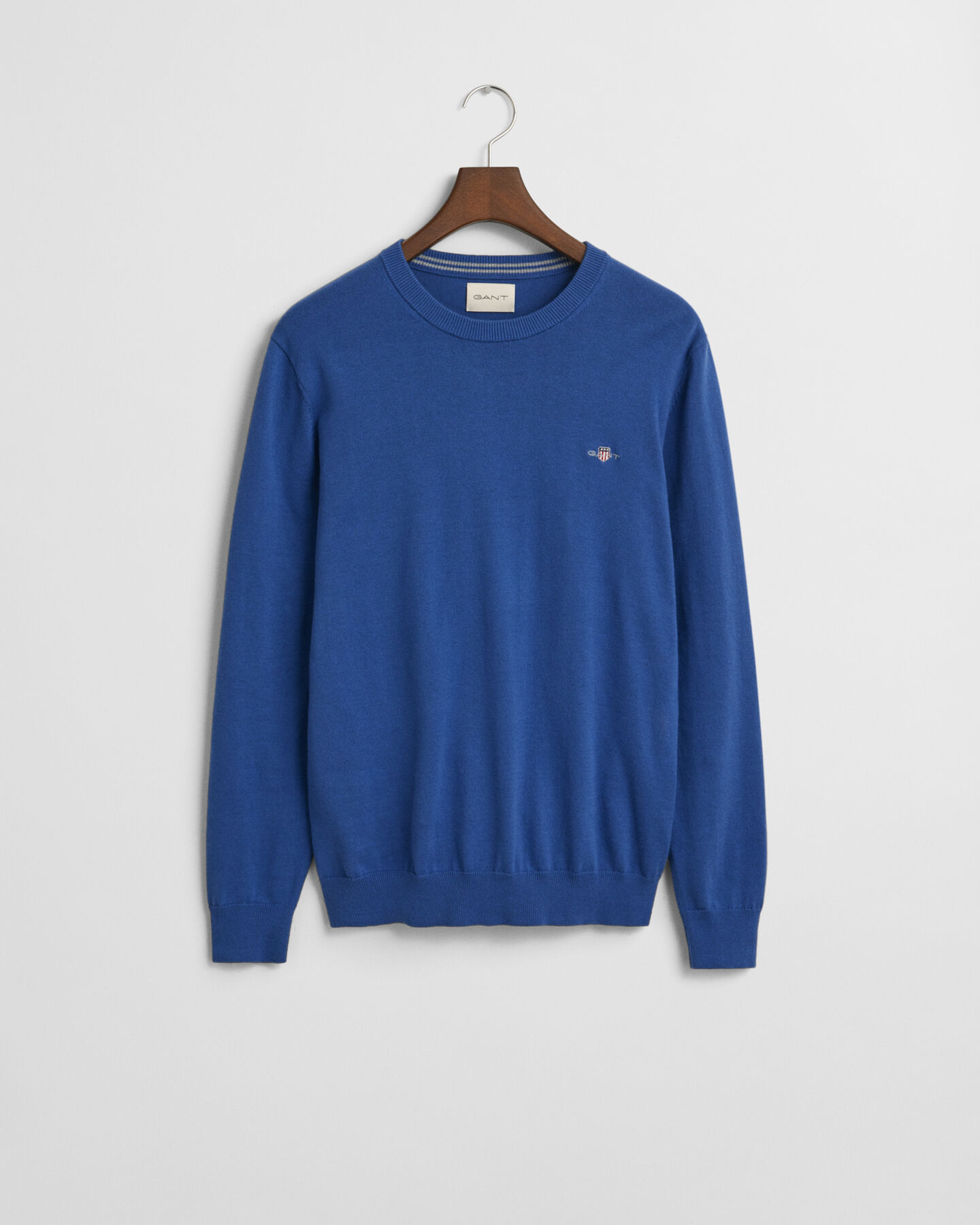 Pull col rond en coton classique