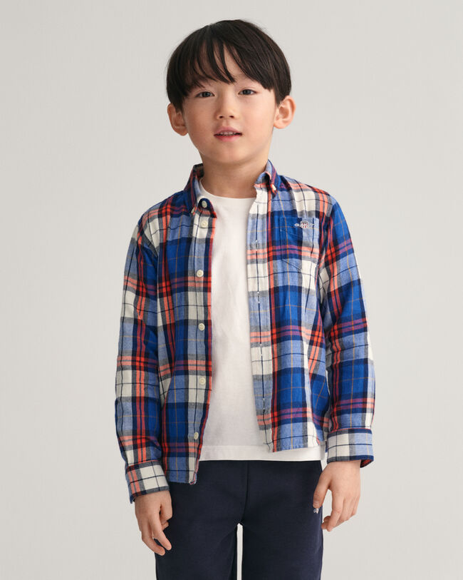 Chemise regular fit en flanelle à carreaux Kids