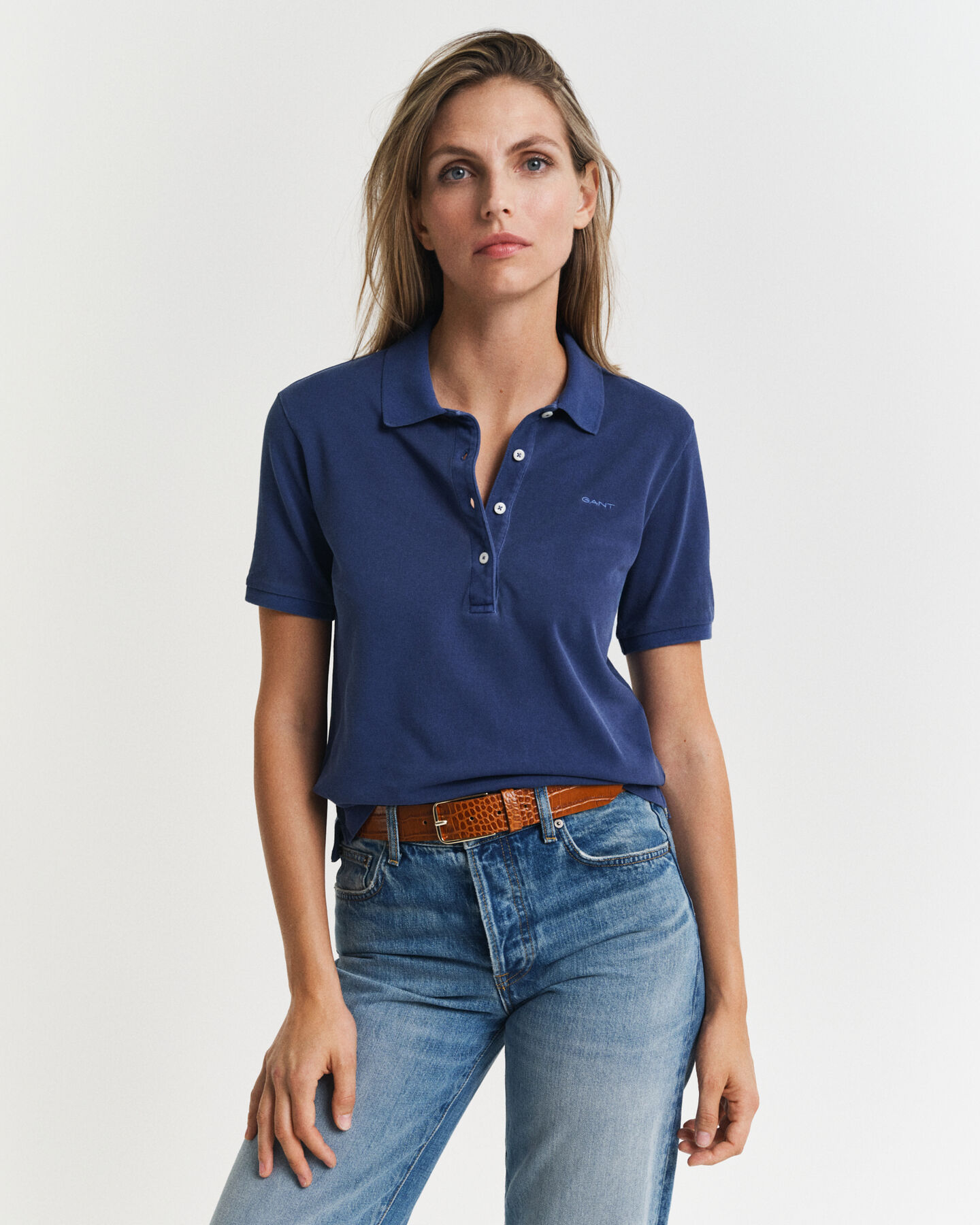 Polo en coton piqu&eacute; Sunfaded